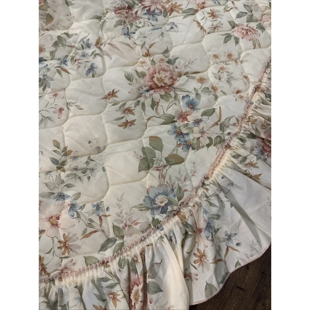 Cottage Core Vintage Floral Bed Spread JCPenney 96